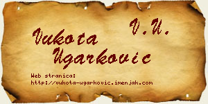 Vukota Ugarković vizit kartica